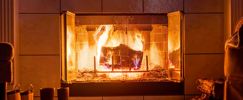 Mendota Hearth Landscape Fireplace Installation in New Castle, Indiana