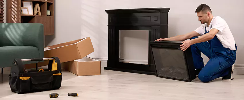 Old Rusted Metal Fireplace Repair And Replacement in New Castle, IN
